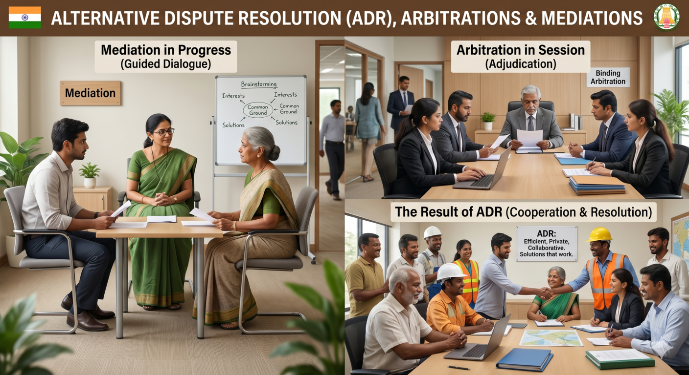 Alternative dispute resolution arbitration and mediation proceedings Tamil Nadu