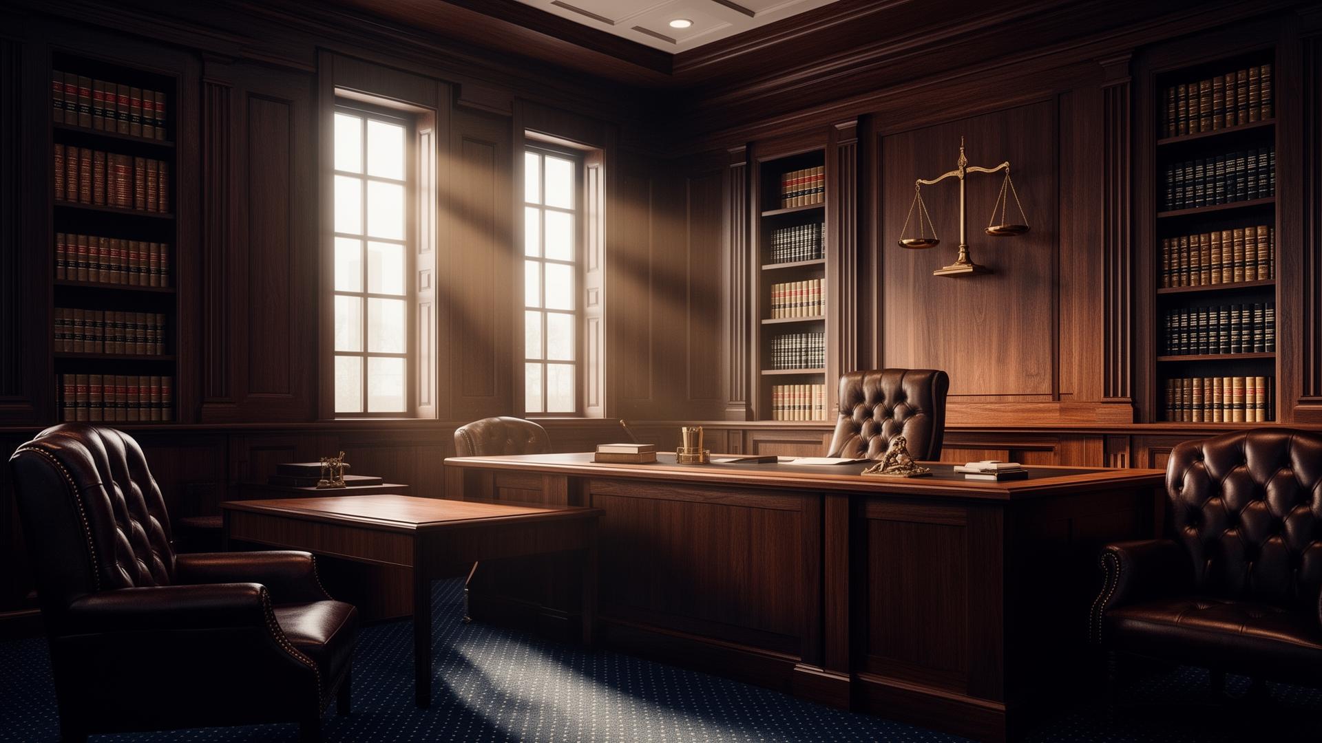 Professional law office interior