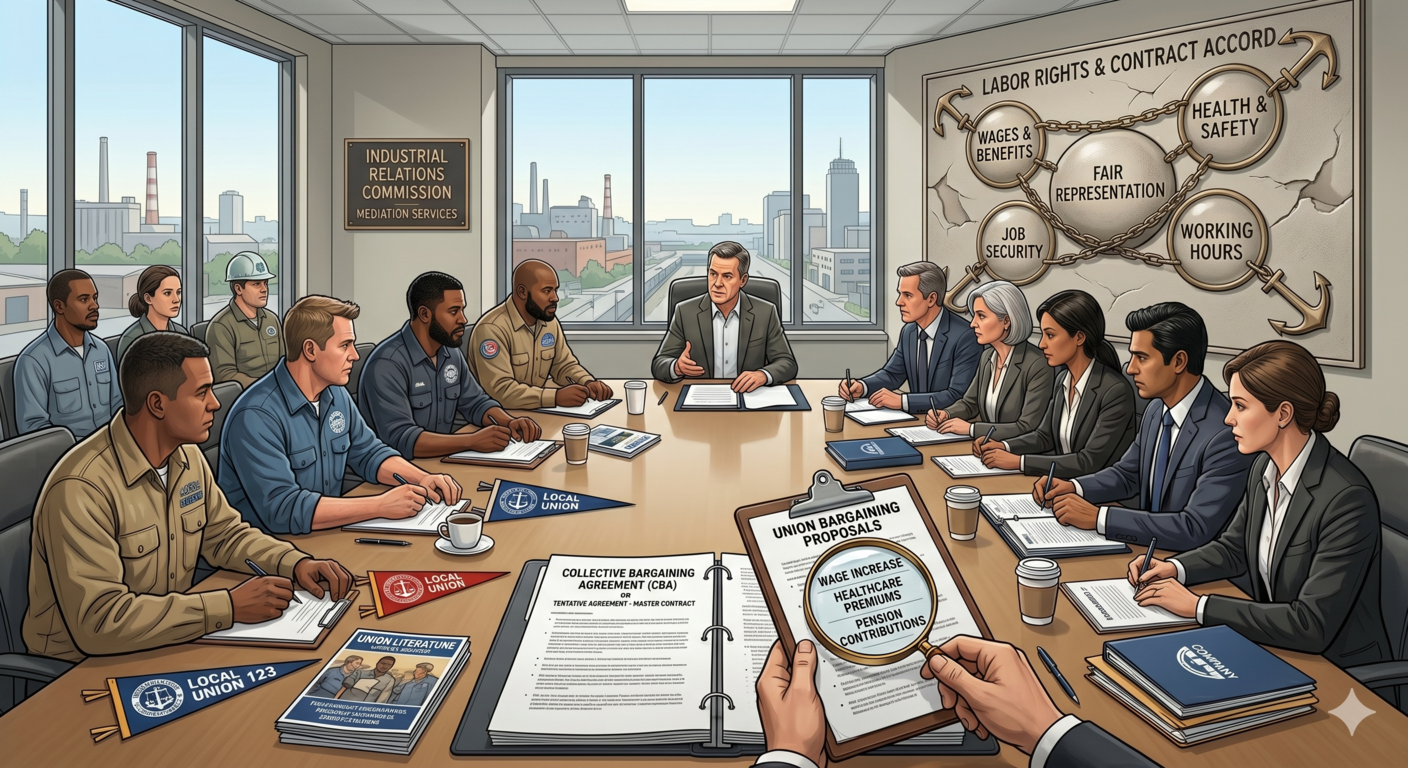 Industrial disputes litigation trade union collective bargaining representation India