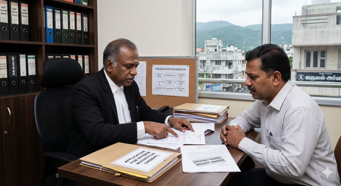 Emergency stay orders temporary injunction applications under Order 39 CPC India