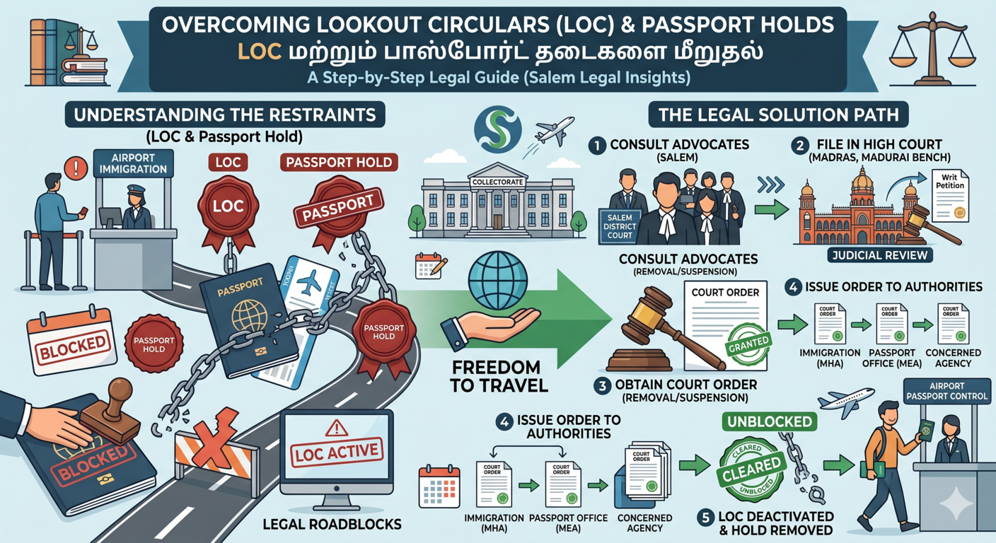Legal recourse for suspension and quashing of arbitrary Lookout Circulars at airport customs