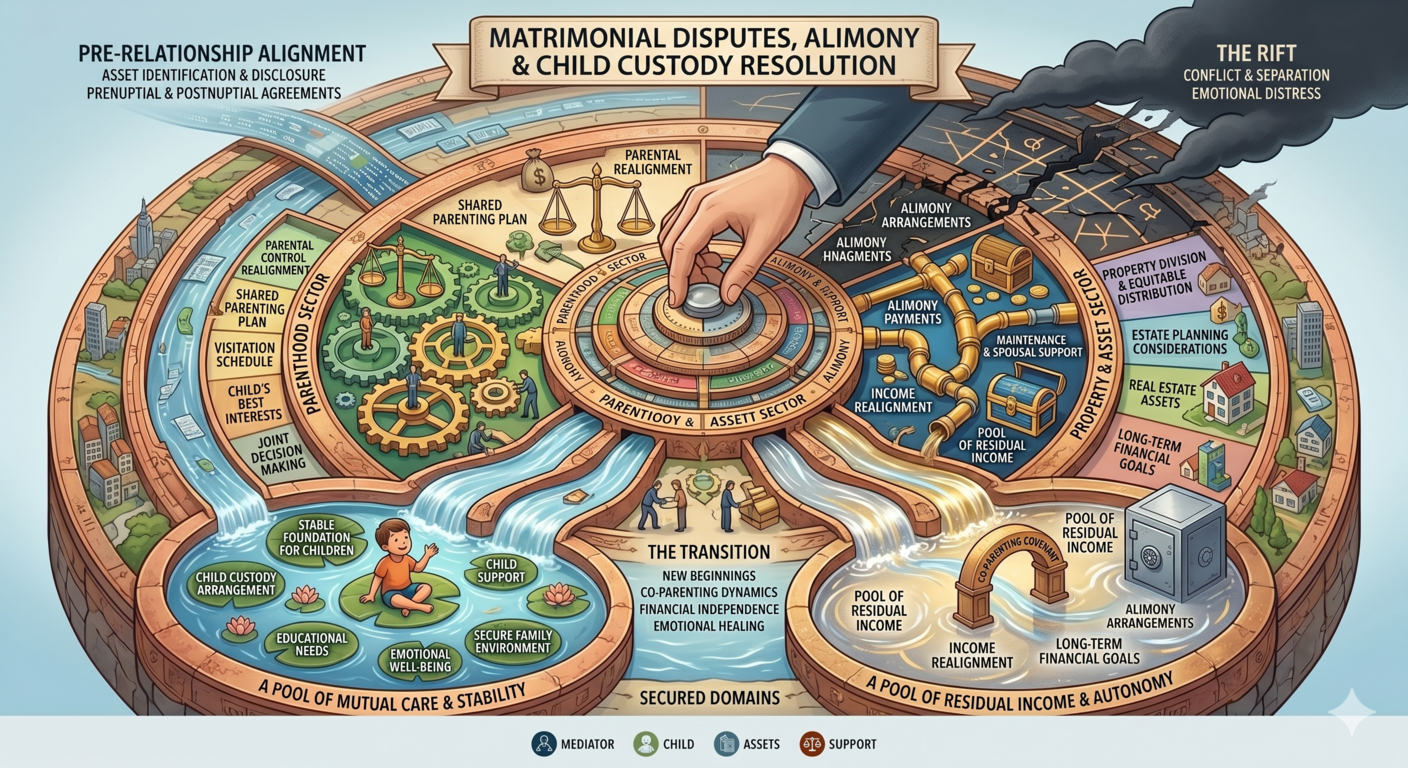 Matrimonial dispute resolution child custody and mutual consent divorce advocates