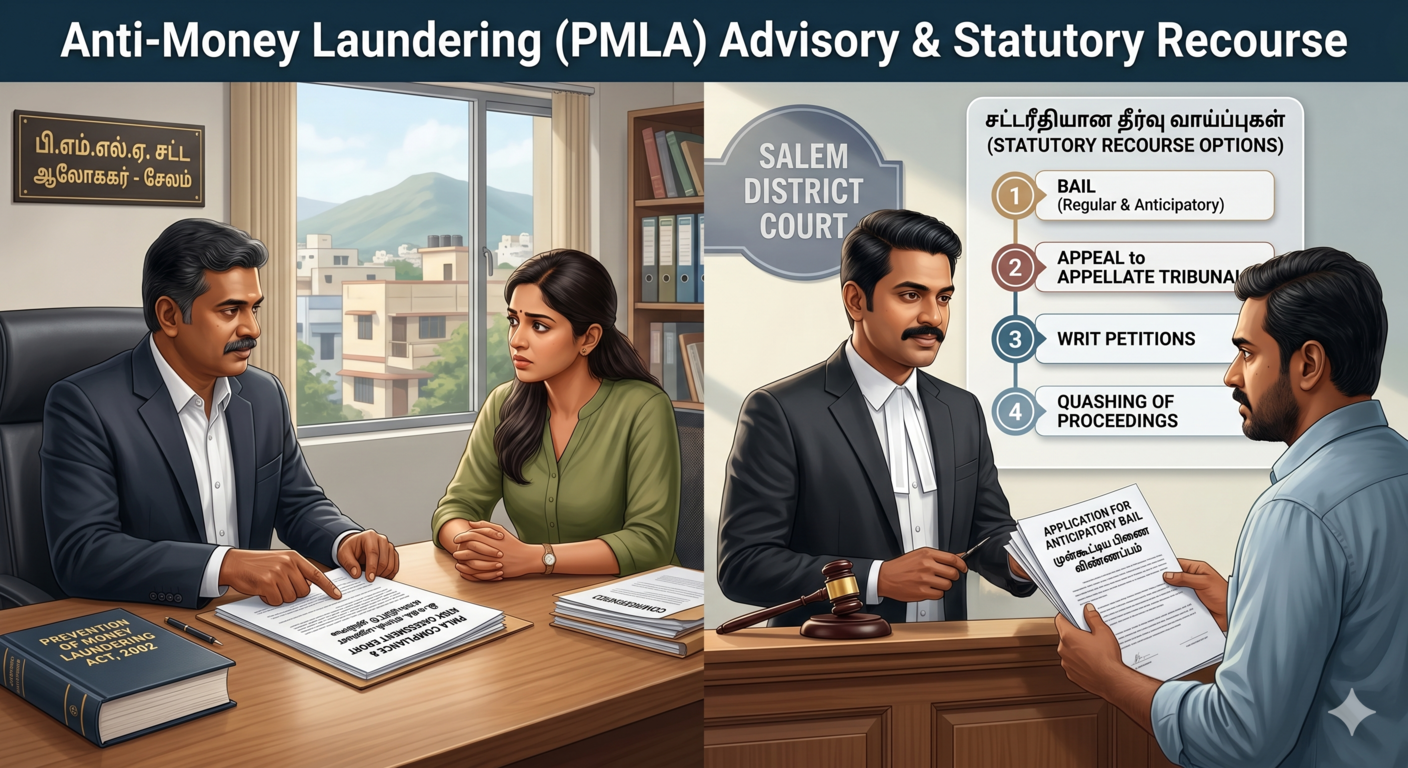 PMLA compliance Enforcement Directorate summons defense asset attachment legal protection India
