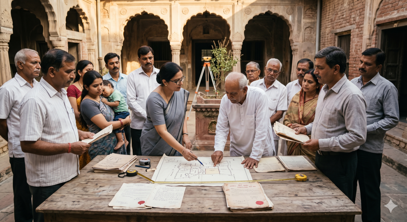 Ancestral family property partition suits and legal heir title tracing