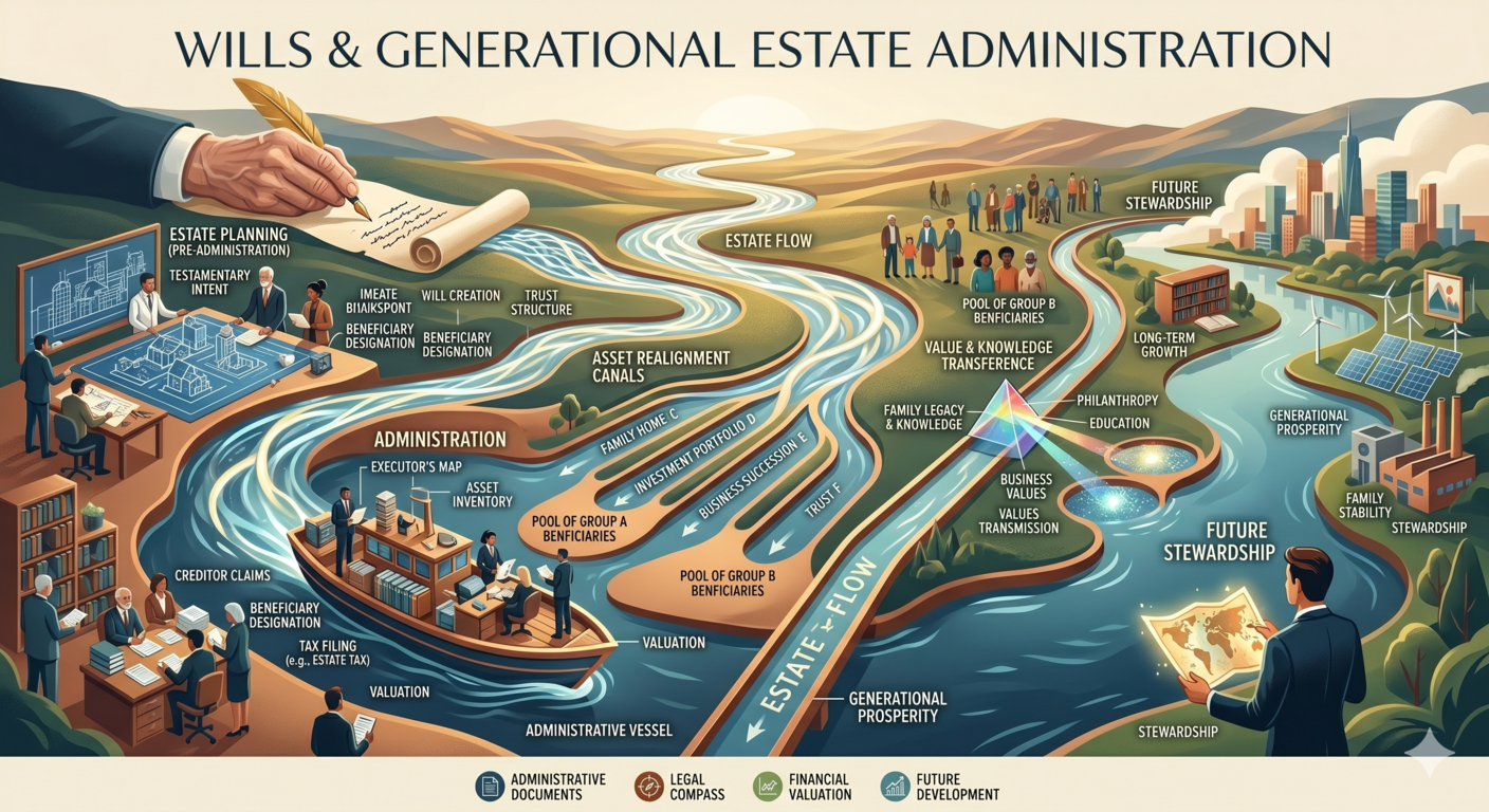 Legal assistance for drafting a valid Will and estate probate administration